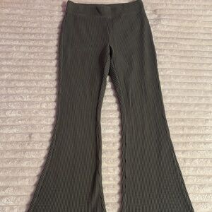 Army green aerie waffle flares